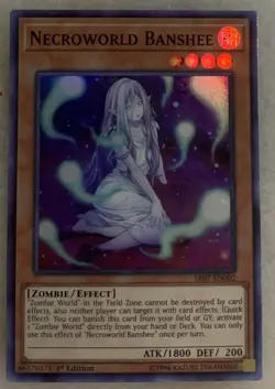 Necroworld Banshee - SR07-EN002 - Super Rare - 1st Edition LP - Image 1