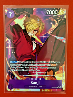 One Piece Sanji OP09-065 SR Alt Art Foil Emperors in the New World English - Image 1