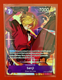 One Piece Sanji OP09-065 SR Alt Art Foil Emperors in the New World English - Image 2