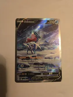 Pokemon TCG Suicune v Crown Zenith: Galarian Gallery Ultra Rare Card GG38/GG70 - Image 1