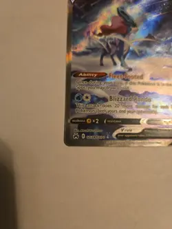 Pokemon TCG Suicune v Crown Zenith: Galarian Gallery Ultra Rare Card GG38/GG70 - Image 3