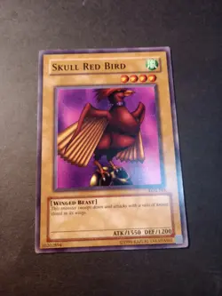 Yu-Gi-Oh! TCG Skull Red Bird Common Card LOB-105 LP-MP - Image 1