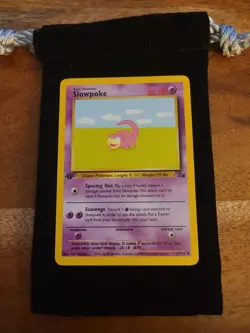 1999 Slowpoke Pokemon Card #55/62 1st Edition - Image 1