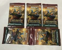Magic the Gathering Lord of the Rings Tales of Middle Earth Draft Pack Lot of 5 - Image 1