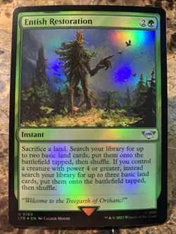 MTG TCG Universes Beyond LOTR Entish Restoration 0163 Foil Uncommon - Image 1