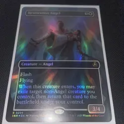 Mtg. Restoration Angel. Foil Borderless. Innistrad Remastered. Pack Fresh - Image 1
