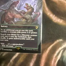 2023 MTG Magic The Gathering REX Jurassic Park World Borderless #6 Savage Order - Image 4