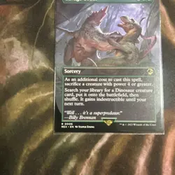 2023 MTG Magic The Gathering REX Jurassic Park World Borderless #6 Savage Order - Image 5