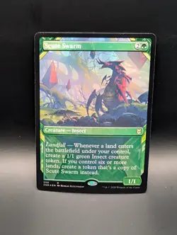 MTG - Scute Swarm - FOIL SHOWCASE - Creature (Insect) - ZNR #308 - Rare - Image 1