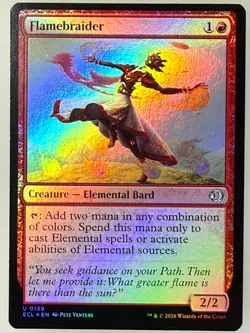 Magic the Gathering Lorwyn Eclipsed - Flamebraider Foil 139 - Image 1