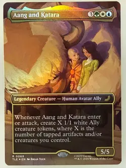 Magic the Gathering - Aang and Katara Foil 69 - Image 1