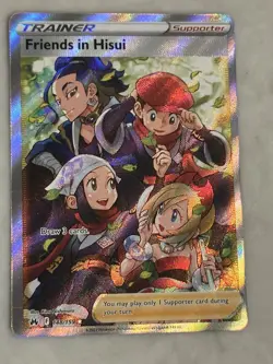 Pokemon TCG Friends in Hisui 148/159 Crown Zenith Holo Full Art NM MINT - Image 2
