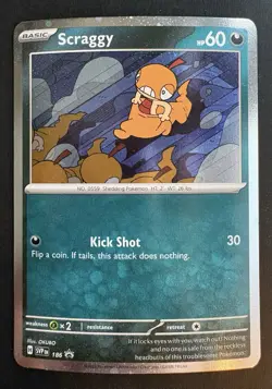 Scraggy SVP186 Journey Together Blister Cosmos Holo Black Star Promo Near Mint - Image 1