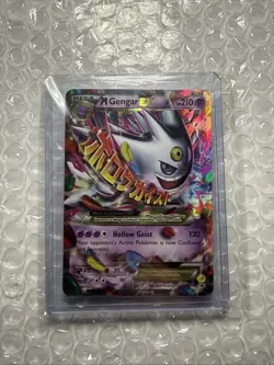 Mega M Gengar EX XY166 Black Star Promo 2016 Holo Rare Pokemon Card LP - Image 1