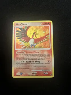 Ho-Oh - 10/132 - Secret Wonders - SWIRL SPIRAL HOLO BLEED Pokemon Card LP - Image 1
