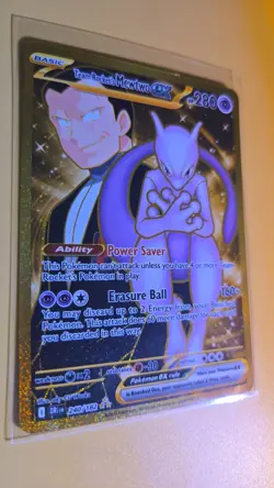 Pokemon Team Rockets Mewtwo EX Special Illustration Destined Rivals 240/182 - Image 2