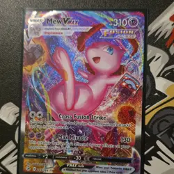 Pokemon Mew VMAX Fusion Strike Secret Rare Full Art Holo Psychic Card English - Image 1