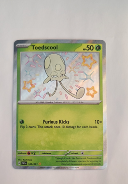 Pokemon 2024 Paldean Fates Toedscool 105/91 Holo Rare Baby Shiny NM - Image 1