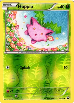 Pokemon TCG Hoppip Reverse Holo XY Steam Siege 3/114 LP/MP - Image 1