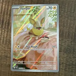 Yamper 099/094 Pokemon TCG: Mega Evolution Phantasmal Flames Illustration Rare - Image 1