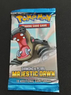 Pokemon Hippowdon Diamond & Pearl Majestic Dawn Booster Pack 18.6g *read desc* - Image 1