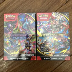 Pokemon TCG Mega Evolution & Phantasmal Flames Booster Bundle 2-Pack Sealed New - Image 1