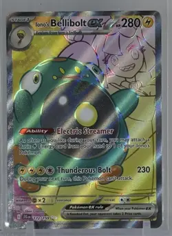 Iono's Bellibolt ex 2025 Pokemon TCG #172/159 SV09 Journey Together Ultra Rare - Image 1