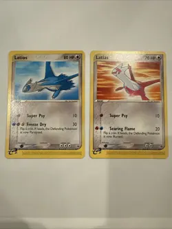 Pokemon Heroes DVD Latios 015 Latias 014 Light Play Promos - Image 1