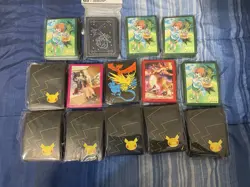13 Pokemon TCG Sleeves Assorted Pack Rayquaza Celebration Hidden Fates Charizard - Image 1