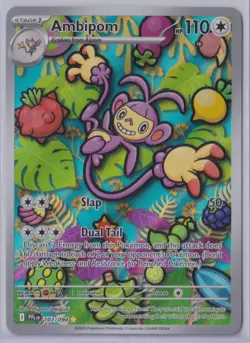 2025 Phantasmal Flames Ambipom Illustration Rare #107 - Image 1