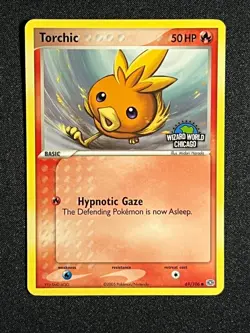 Pokemon 2005 Ex Emerald- Torchic #69 Wizard World Chicago Stamped Promo Rare-NM - Image 2