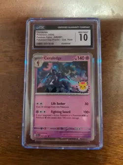 💫 Ceruledge 040/091 2024 Pokemon Day Promo Pokemon Gem Mint 10 CGC Paldean Fate - Image 1
