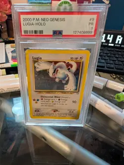 PSA 1 Pokemon Lugia 9/111 WotC Neo Genesis Unlimited Holo Rare - Image 1