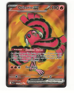 Oricorio ex 110/094 Ultra Rare 2025 Phantasmal Flames Pokemon LP - Image 1