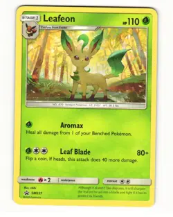 Leafeon SM237 Promo 2017 SM Black Star Promos Pokemon LP - Image 1