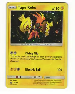 Tapu Koko SM30 Promo 2017 SM Black Star Promos Pokemon LP - Image 1