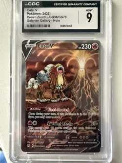Entei V GG36/GG70 - Pokemon Crown Zenith: Galarian Gallery CGC 9 Mint - Image 3