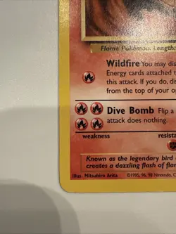 Pokemon Moltres 27/64 Fossil Unlimited Non Holo - Image 3