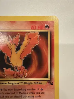 Pokemon Moltres 27/64 Fossil Unlimited Non Holo - Image 5