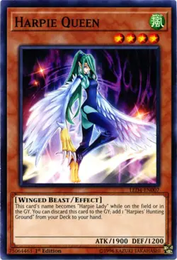 Harpie Queen - LED4-EN007 - Common - 1st Edition - Lightly Played - Image 1