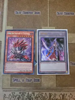 YUGIOH GORZ THE EMISSARY OF DARKNESS CHIBI BLMM SECRET + EMISSARY TOKEN LC03 NM - Image 1