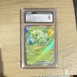 Sprigatito ex 087 Scarlet & Violet Promo Holo CGC 9 Pokemon TCG Graded Card - Image 1