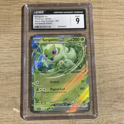 Sprigatito ex 087 Scarlet & Violet Promo Holo CGC 9 Pokemon TCG Graded Card - Image 3