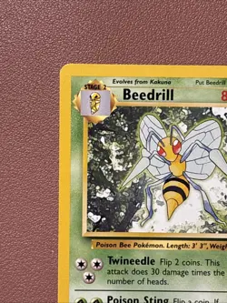 Pokemon TCG Beedrill Card 17/102 Rare Unlimited Base Set NM / LP Condition - Image 4