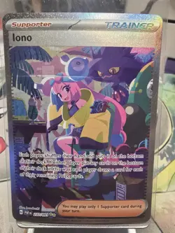2024 Pokemon TCG Paldean Fates Iono Holo Trainer Card 237/091 - Image 1