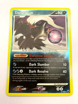 Pokemon Card - Reverse-Holo Darkrai 3/100 D&P Majestic Dawn *MP* Rare - Image 1