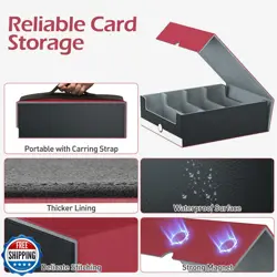 ENTUMO 4-Row【3200+】 Trading Card Storage Box, Card Organizer Hold - Image 3