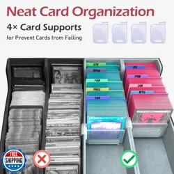 ENTUMO 4-Row【3200+】 Trading Card Storage Box, Card Organizer Hold - Image 5