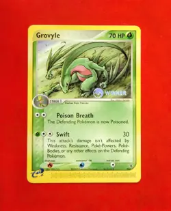 Pokemon Grovyle - Rare (Winner) Promo 004 E-Reader Tcg Card - Image 1