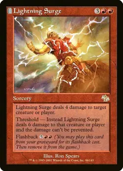 X 1 Lightning Surge NM-M Judgment 096 MTG Magic The Gathering - Image 1